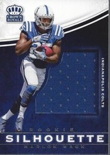 2017 Crown Royale Jumbo Rookie Silhouette Jerseys #14 Marlon Mack Jersey - NM-MT