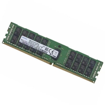 SAMSUNG 64GB 2S2R×4 PC4-2400T-RA1-11-MC0 Samsung 64GB (2X32GB) DDR4 2400MHz 2RX4 ECC Registered Memory
