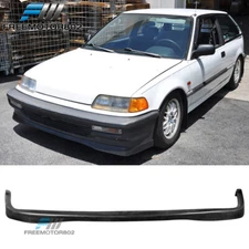 For 90-91 Honda Civic Sedan Hatchback JDM Style Front Bumper Lip Spoiler Bodykit