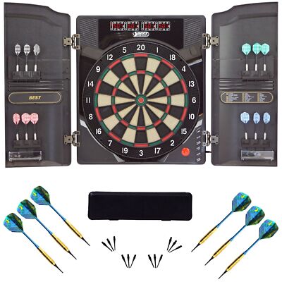 Best Sporting Dart Set Oxford 2.0 mit 18 Dartpfeilen, Ersatzspitzen und Etui