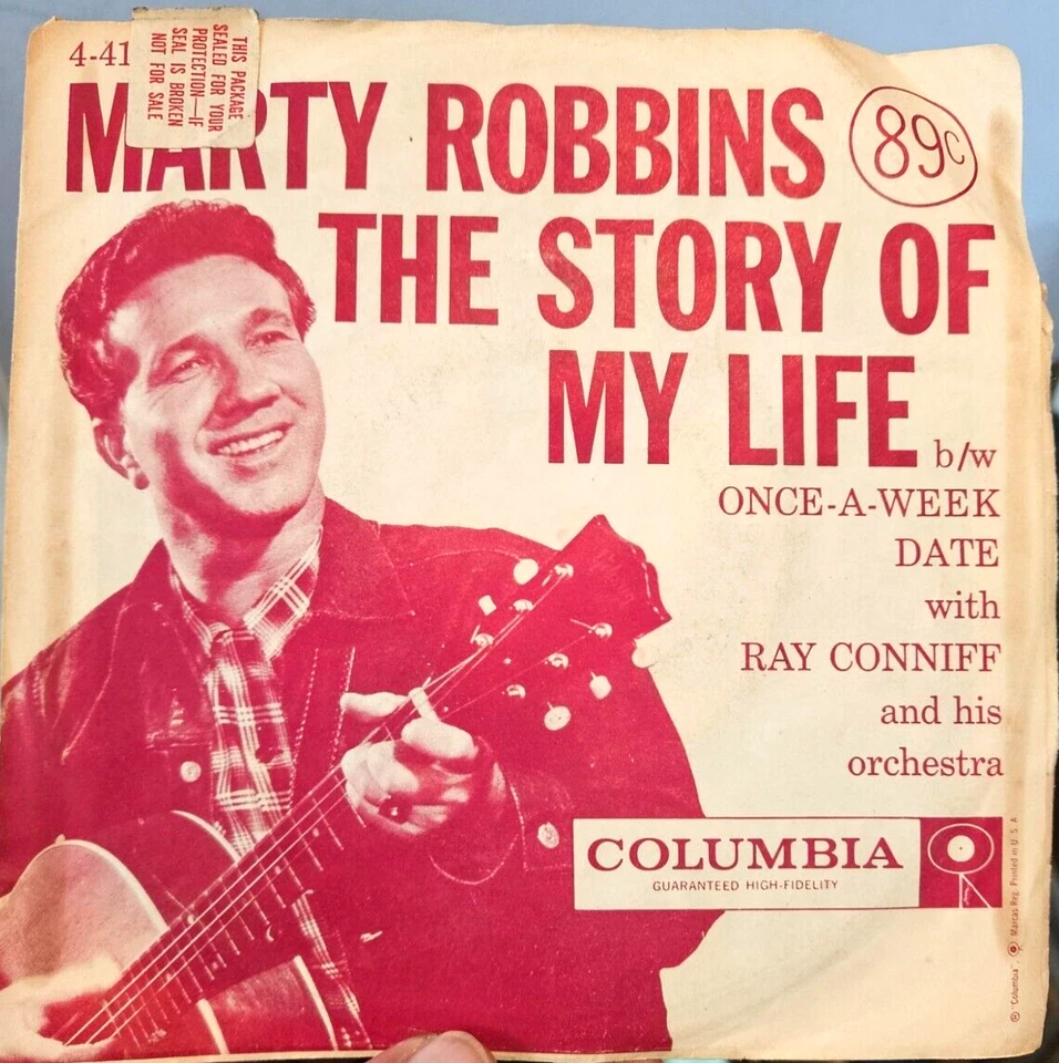Marty Robbins The Story Of My Life 7" EP Record Country Ray Conniff Foto 2 de 2