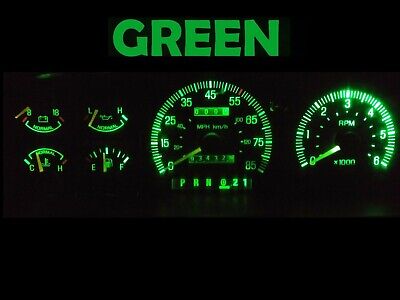 Dash Instrument Cluster Gauge GREEN LEDs LIGHTS BULBS KIT Fits 87-91 Ford Bronco