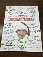National Lampoon's Christmas Vacation Script Cast-Signed- Autograph Reprints