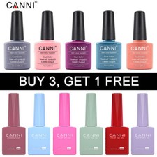 CANNI Nail Polish Colour Base Top Soak Off Varnish UV LED Gel 7.3ml & 9ml