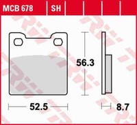 MCB678 Bremsbelag Suzuki 900 RF-R GT73B 94-97 Rear