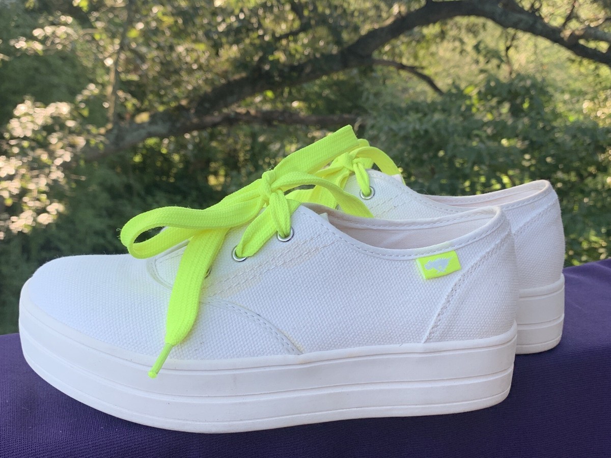ROCKET DOG Neon LIME Green Canvas Sneakers Comfort Flats Loafers Shoe  ❤️sj15m3