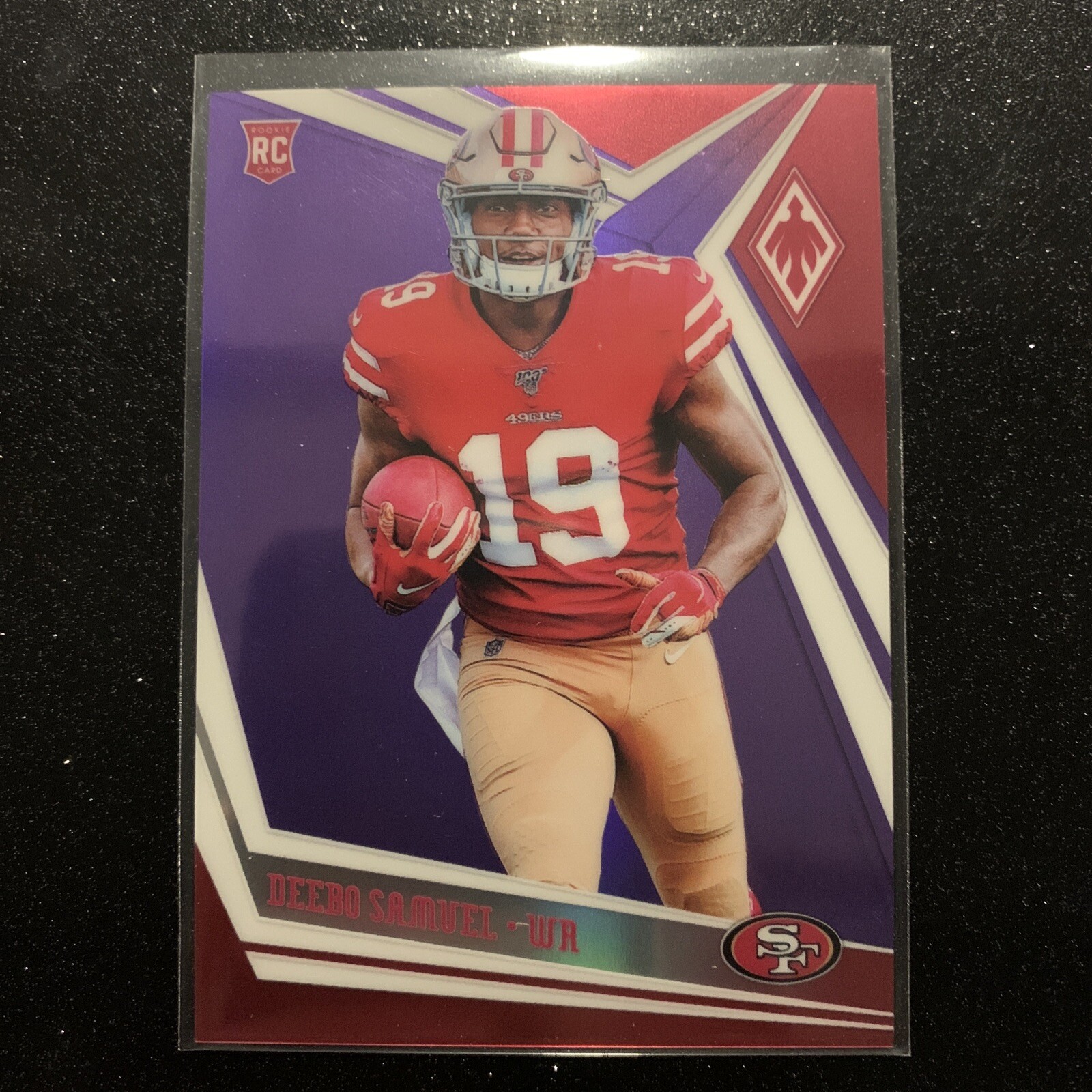 2019 Panini Phoenix Football Deebo Samuel ROOKIE PURPLE REFRACTOR /149 #133