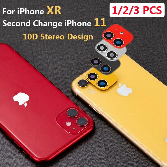 Metal Lens Sticker for iPhone XR Camera Screen Cover Change to fake