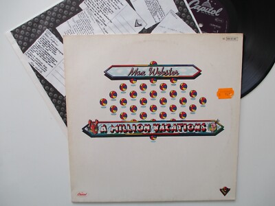 LP - MAX WEBSTER - A MILLION VACATIONS - CAPITOL von 1979 '' WASHED '' #B80#