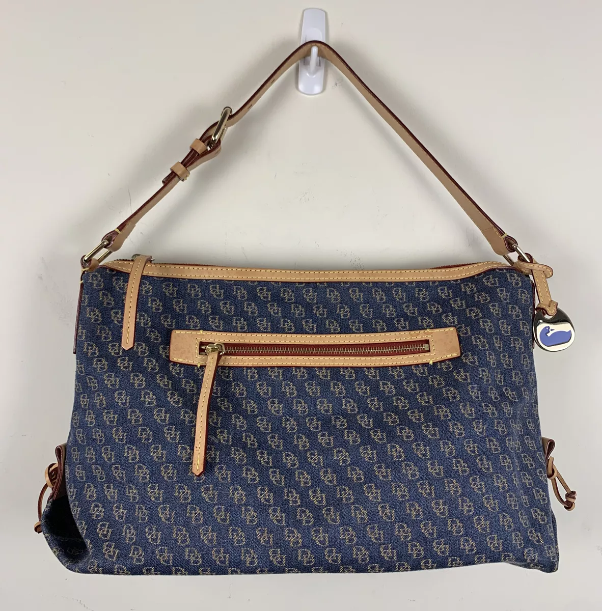 Dooney & Bourke Monogram Purse w/ Leather Trim