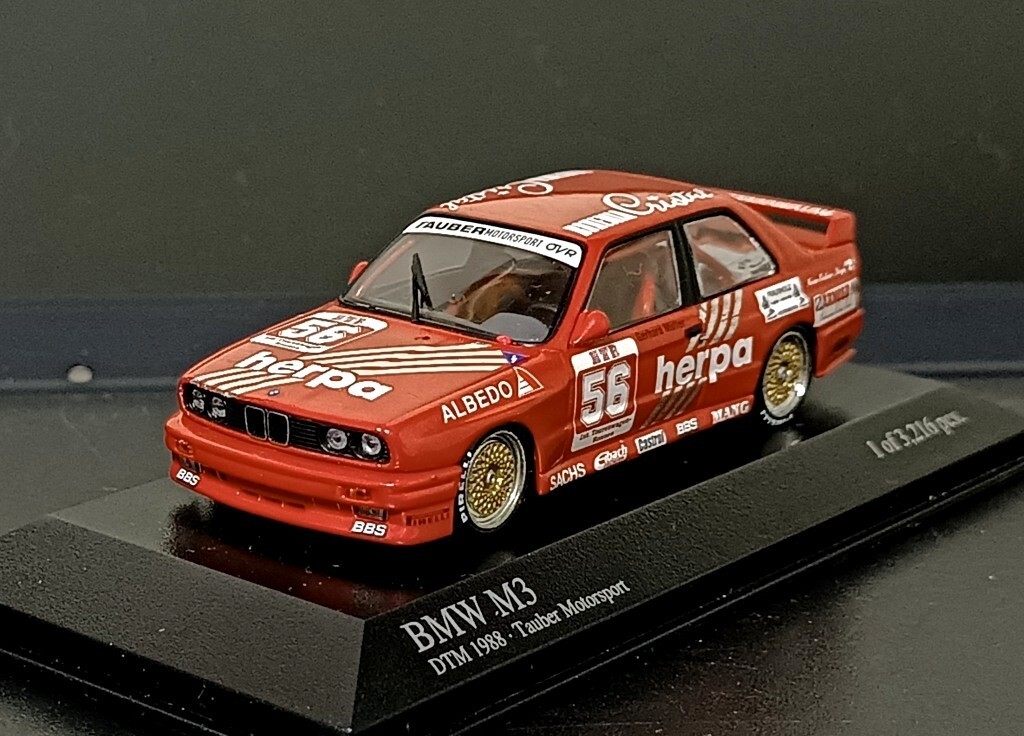 1/43 BMW M3 EVO E30 #56 DTM 1988 Tarbert Motorsport