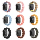 For Apple Watch Strap Series Ultra 2 3 4 5 6 7 8 9 SE Braided Elastic Nylon Band