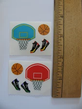 Lot of 2 Mrs. Grossman's BASKETBALL Hoop Shoes Each Mod 2" X 1.5" NOS