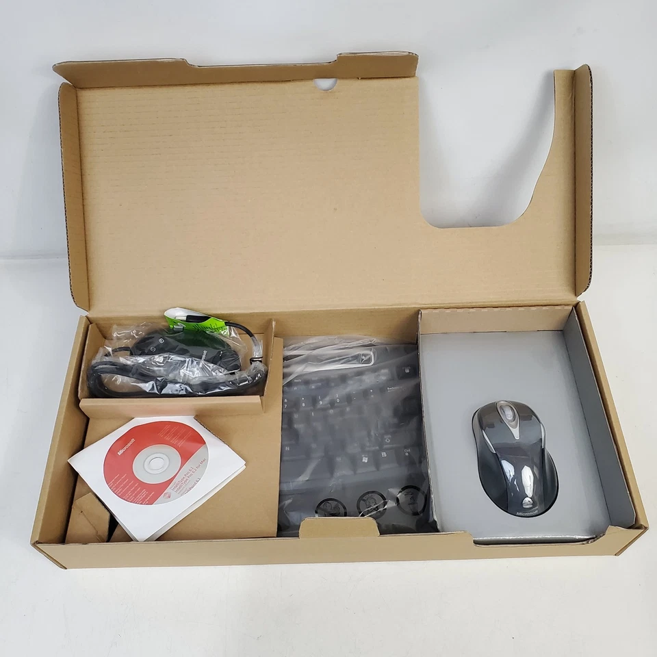 Teclado curvo cómodo y mouse láser HD Microsoft Wireless Laser Desktop 5000 Foto 4 de 4