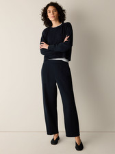 EILEEN FISHER Garment-Dyed Organic Cotton Terry Arch Pant - Women's