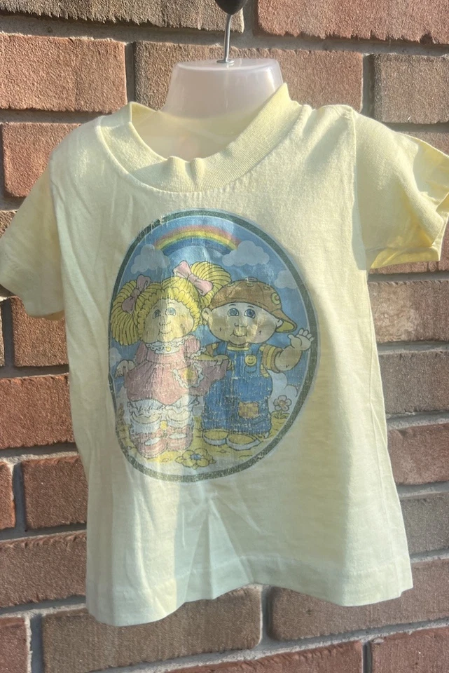 Vintage Cabbage Patch Kids Shirt Girl Distressed Short Sleeve 3T Rainbow—Doll - Image 2 of 3