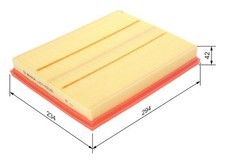 Luftfilter Motorluftfilter 294Mm für Opel Astra G Cabrio Caravan Kombi CC 07-17