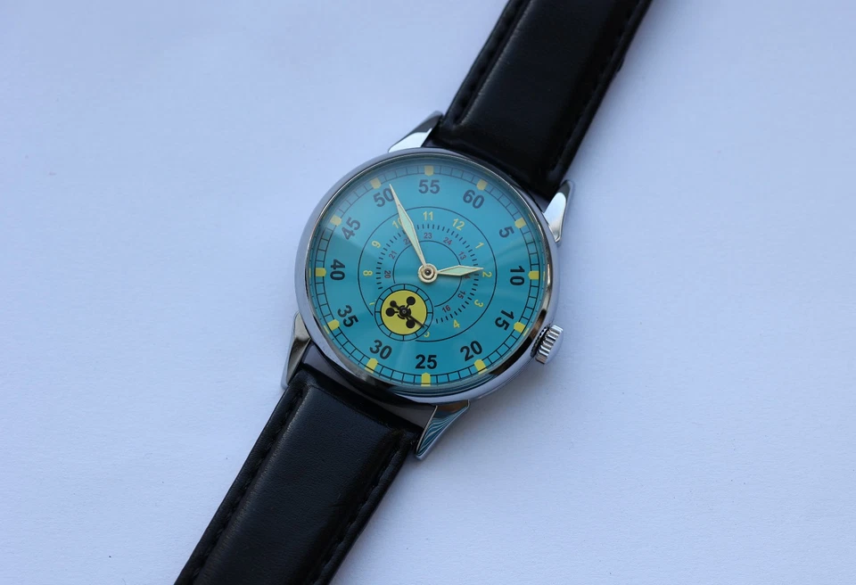 Wrist Watch vintage Pobeda ZIM Radiation troops, Soviet Military watch☢️ - Image 3 of 4