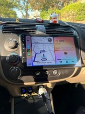 Carplay For 2001-2005 Honda Civic Radio EQ Cam Backup Camera GPS Navi Bluetooth