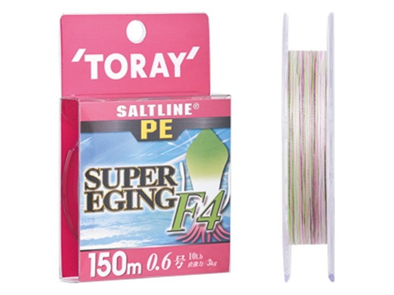 Toray Salt Line PE Super Eging F4 fil pour peche nocturne des seiches et calamars