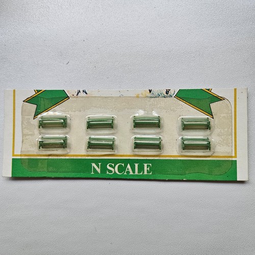 Paquete de 8 bancos verdes modelo Power 1340 escala N nuevos | Zustand: New