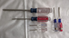 Craftsman Vintage 6 Piece Screwdriver Lot Phillips Slotted Usa