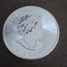 2016 ROYAL CANADIAN MINT SUPERMAN 1 OZ SILVER .9999 5 DOLLARS COIN UNCERTIFIED