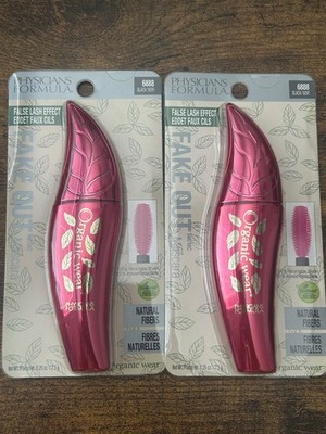 Physicians Formula Organic Wear Fake Out Mascara Black Noir 6888 2 Pack