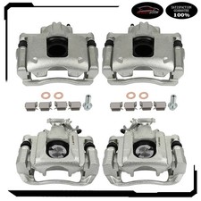 Front Rear Brake Calipers W Bracket Set 4 For 2008-2016 Dodge Grand Caravan Front Rear Brake Calipers W Bracket Set 4 For 2008-2016 Dodge Grand Caravan