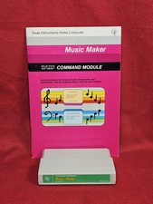 1980 Texas Instrument TI-99/4A Cartridge Game - Music Maker w/Manual