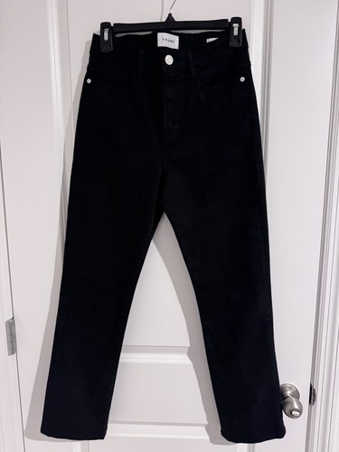 Frame Denim Le High Straight in Film Noir Size 29
