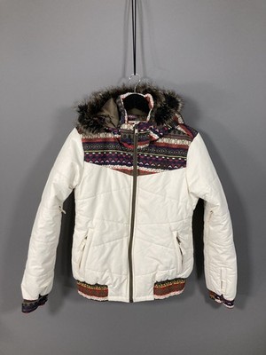 PROTEST QUILTED Jacket - Size Large - White - Great Condition - Women s