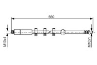 Bremsschlauch Bosch 1 987 481 290 FüR Peugeot 406 8C