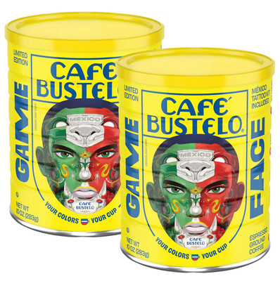 2xCafe Bustelo Espresso Style Dark Roast Ground Coffee Limited Edition Game Face