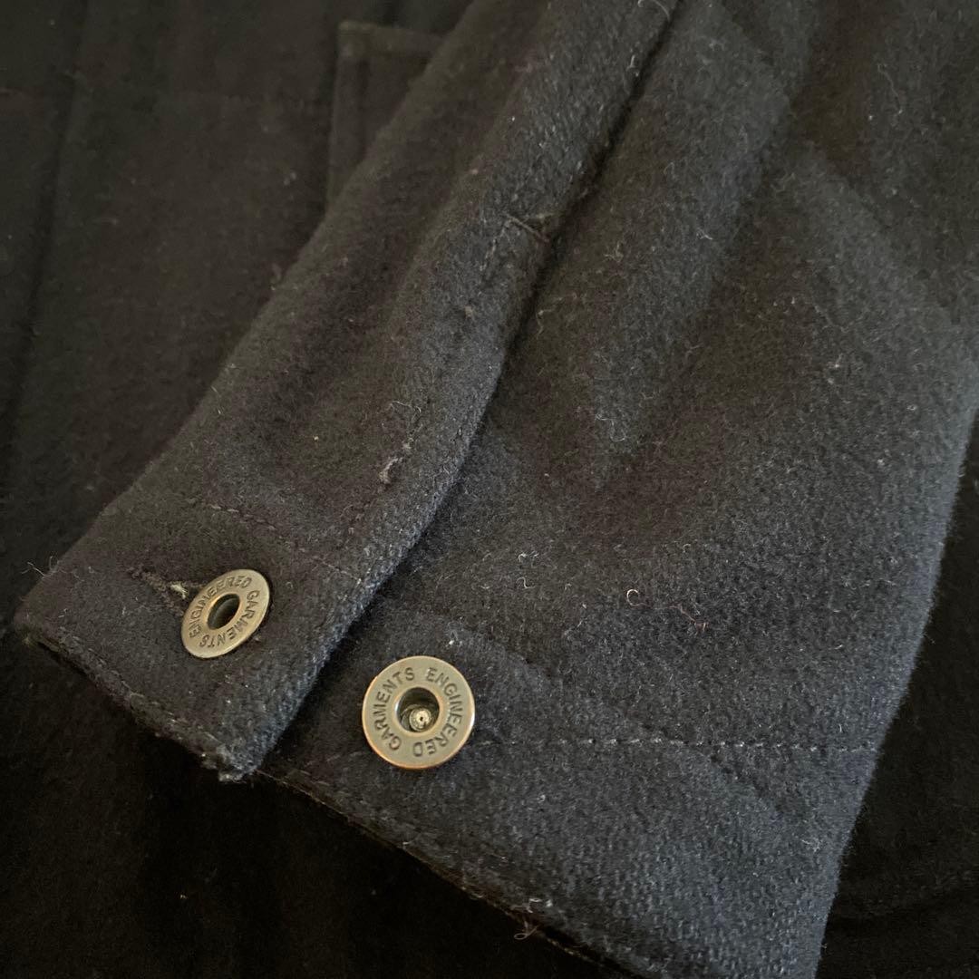 Engineered Garments Navy Wool Coverall S Made in … - image 3