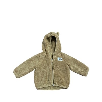 The North Face Infant 6-12M Bear Ear Campshire High Pile Fleece Hoodie Tan Beige