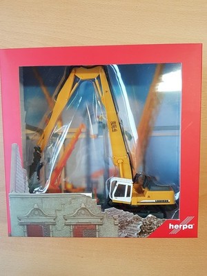 Herpa 152006-001 - 1/87 Liebherr Raupenbagger 954 Litronic Longfront m. Abbruchz