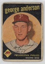 1959 Topps Sparky Anderson (Called George on Card) #338 Rookie RC HOF 15wb. rookie card picture