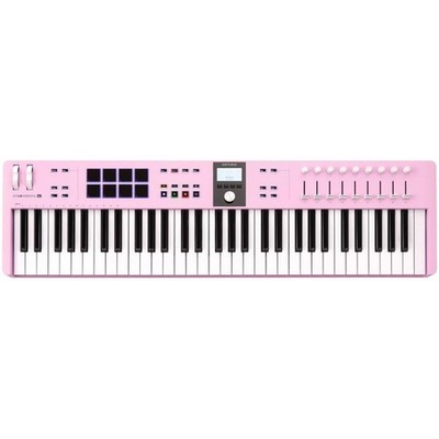 Arturia KeyLab Essential mk3 61-Key Universal MIDI Controller (Rose Quartz)