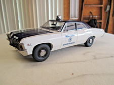 Chevrolet Biscayne New York State Police 1967 Dark Blue & White Greenlight  1:18