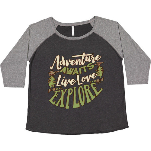Inktastic Camping Hiking Trekking Adventure Women's Plus Size T-Shirt Hike Woods