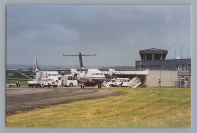 Exeter Flughafen Postkarte Fluggesellschaft Trikot europäische Shorts Dornier 328-100 D-CITI