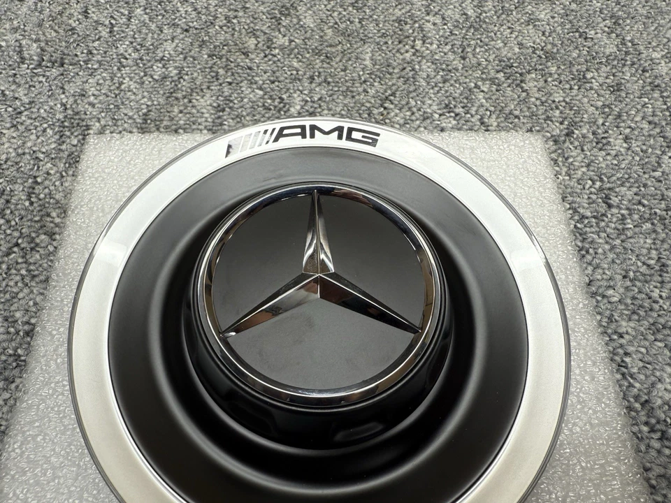 NEW Mercedes Benz GLC GLE GLS  Stylish Dull Black steel Cap Design with AMG Logo - Image 4 of 4