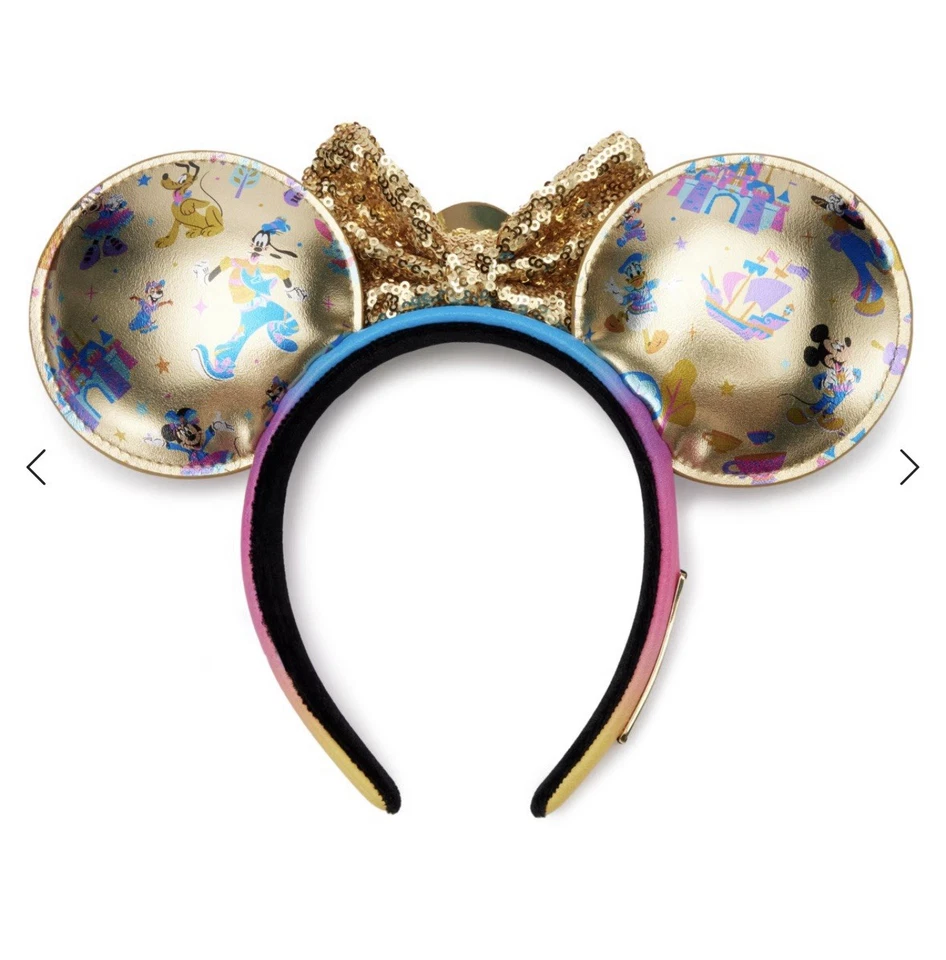 Loungefly Mickey Mouse  Disneyland 70th Anniversary Ears Headband Sold Out New - image 3 of 4