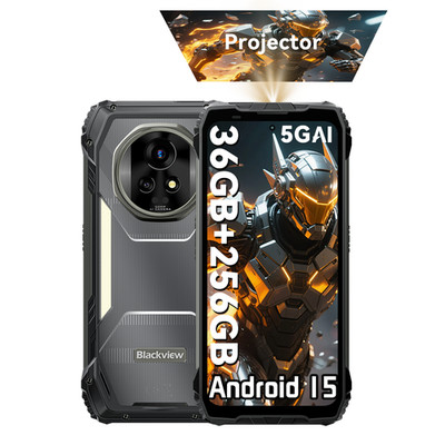 Blackview XPLORE 2 Projector 5G Outdoor Smartphone 36GB+256GB 20000mAh Handy NFC