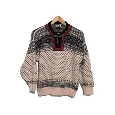 Vintage Dale of Norway Nordic Wool Sweater, Fair Isle Pattern, Size L