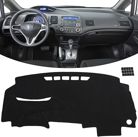 Alfombrilla antirreflejo protección UV para salpicadero Honda Civic 2006-2011 ajuste personalizado - Imagen 10 de 12