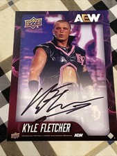 2026 SDCC AEW Kyle Fletcher Signed Jumbo/Oversized Card Upper Deck Promo