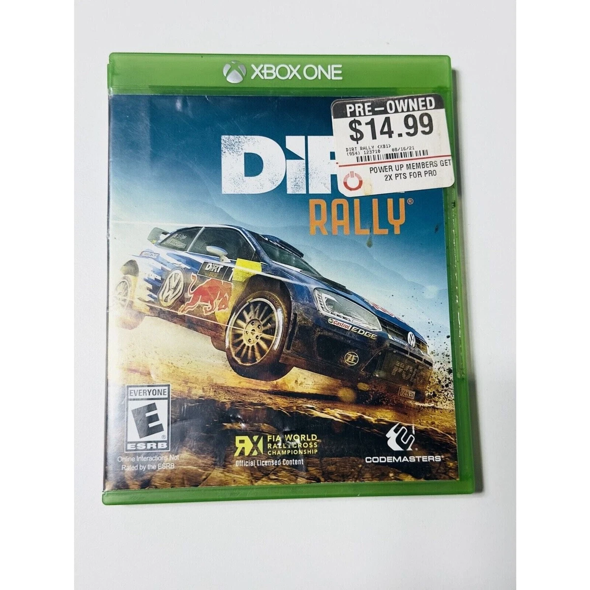 Dirt Rally Microsoft Xbox One E-Everyone Rated Video Games for