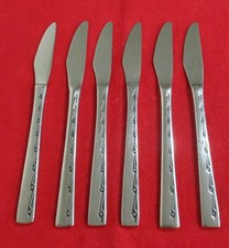 6 X Viners Executive Suite Stainless Steel Dessert Knives 20cm